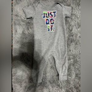 Grey Nike 12 month onesie